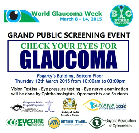Grand Public Screening Event - Check Your Eyes For Glaucoma