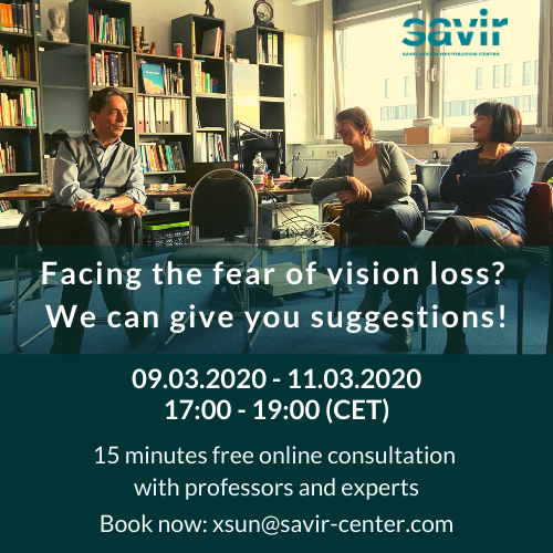 Free Online Consulation Appointments with Professors and Experts about Vision Loss