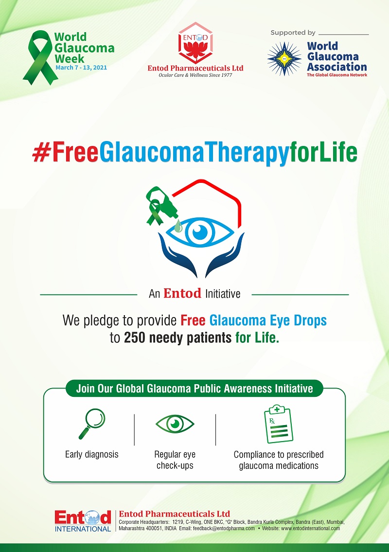#FreeGlaucomaTherapyforLife Campaign - An Entod Initiative