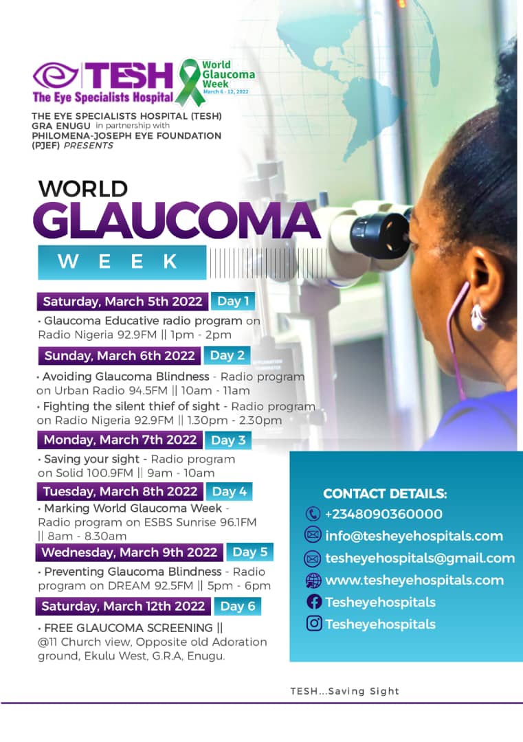 TESH (The Eye Specialists Hospital) 2022 World Glaucoma Week Activities