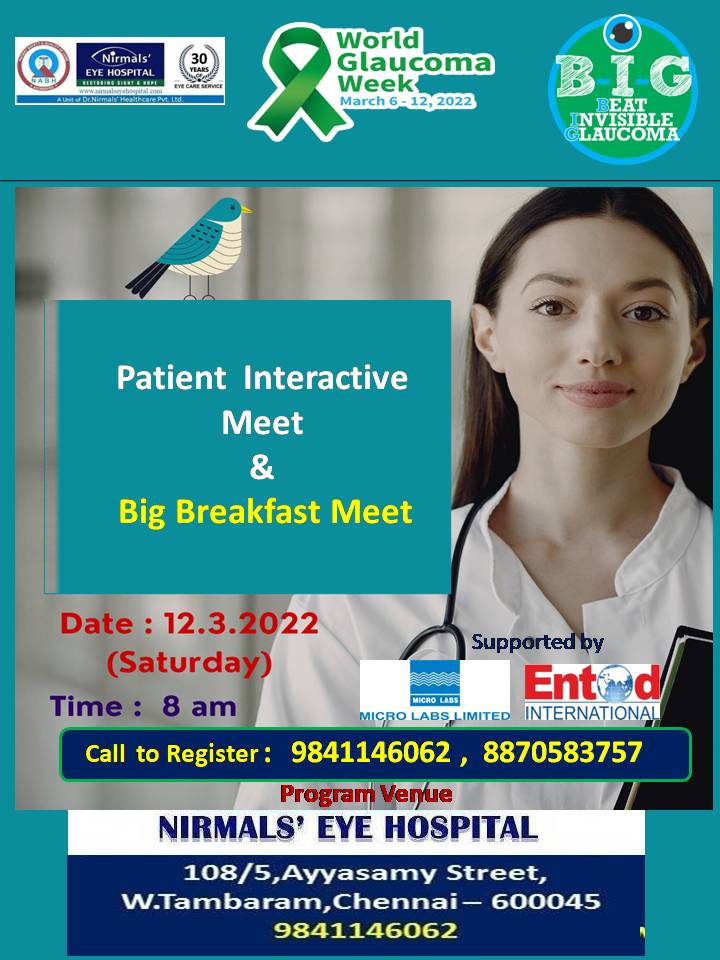 Glaucoma support group meeting - BIG breakfast meeting