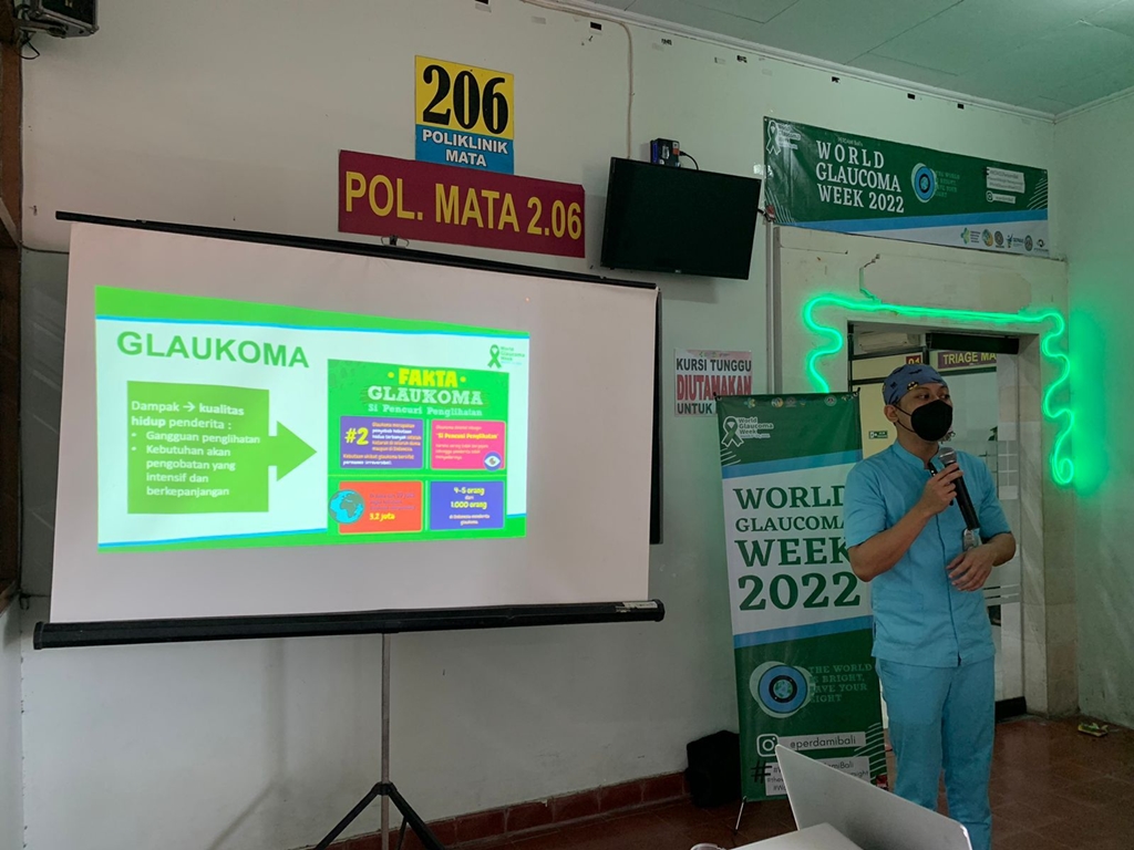 Celebration of World Glaucoma Week 2022 at Ophthalmology Study Program, Udayana University