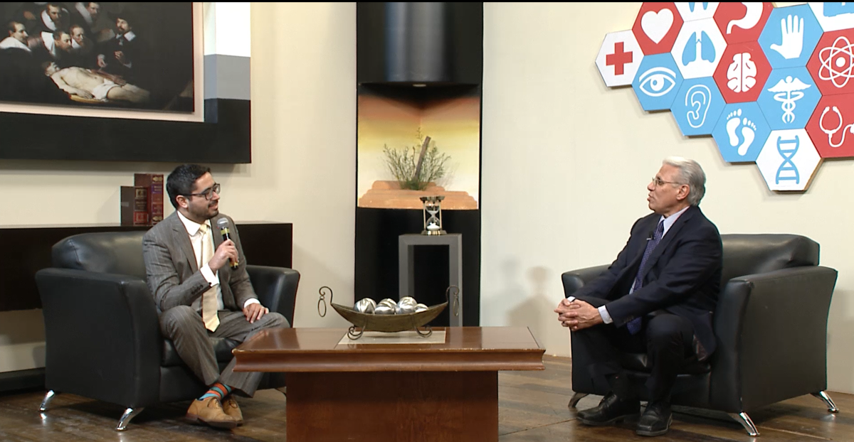 Interview at TV Show "Consultorio en Salud" to increase awareness about glaucoma.