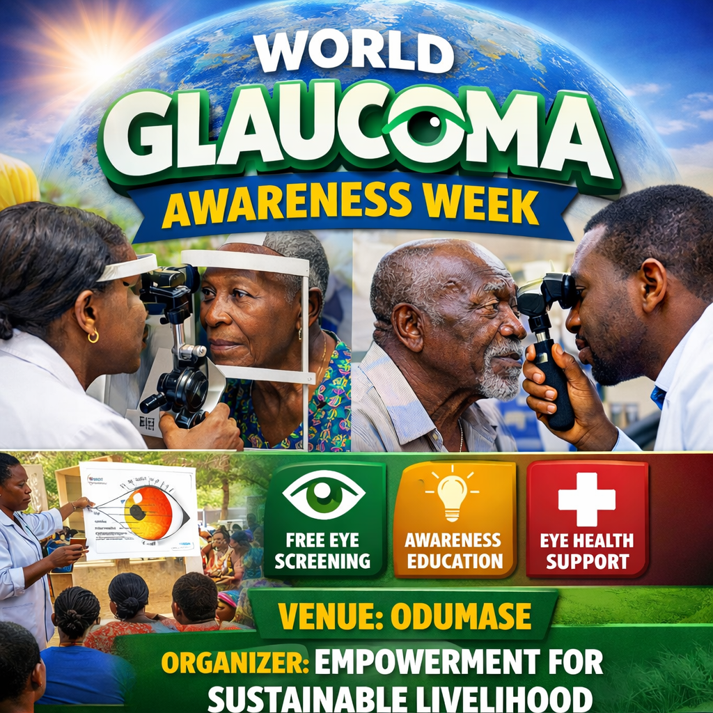 Community Glaucoma Awareness, Education and Screening Initiative — World Glaucoma Week 2026