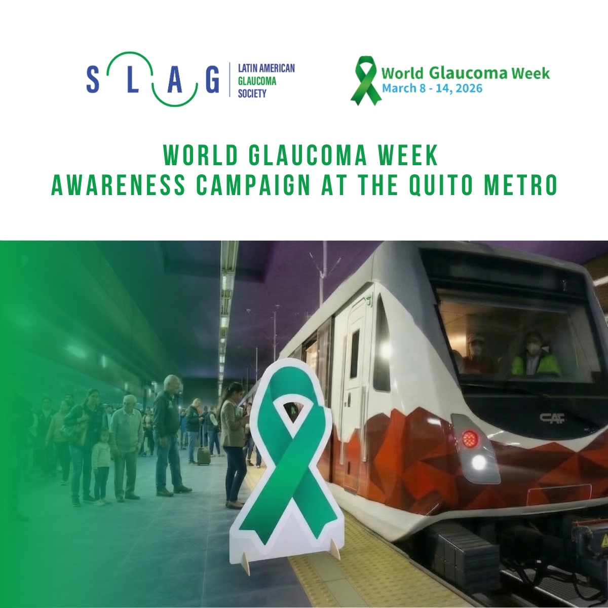 World Glaucoma Week Awareness Campaign at the Quito Metro