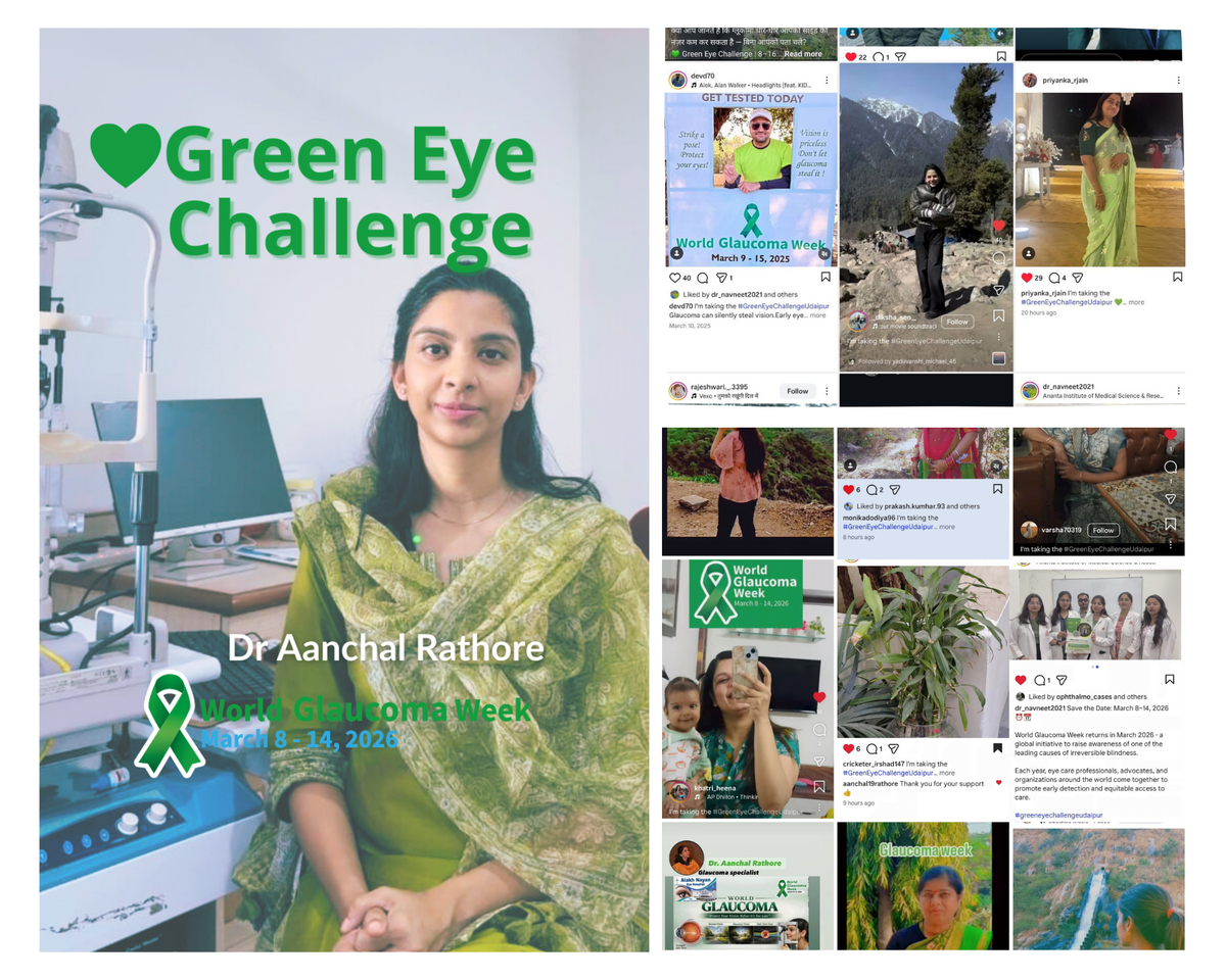 Green Eye Challenge- World Glaucoma Week Awareness Initiative-Udaipur