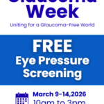 World Glaucoma Week : FREE Eye Pressure Checking
