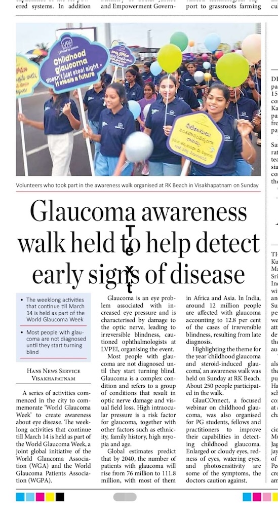 GLAUCOMA WEEK - MEDIA COVERAGE